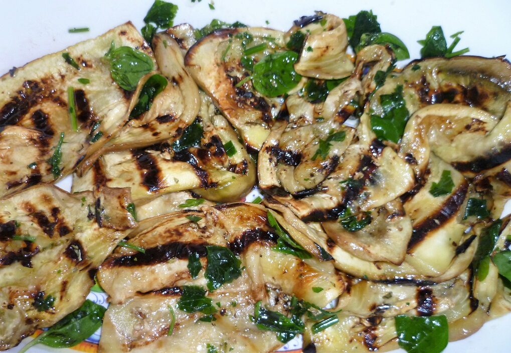 Contorno di melanzana grigliata