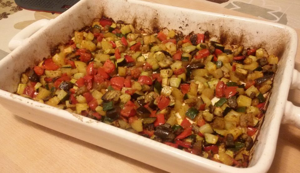 Contorno di verdure al forno