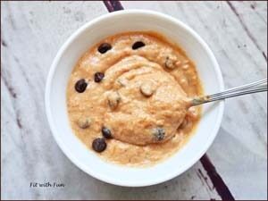 Cookie dough alla zucca vegan e senza glutine