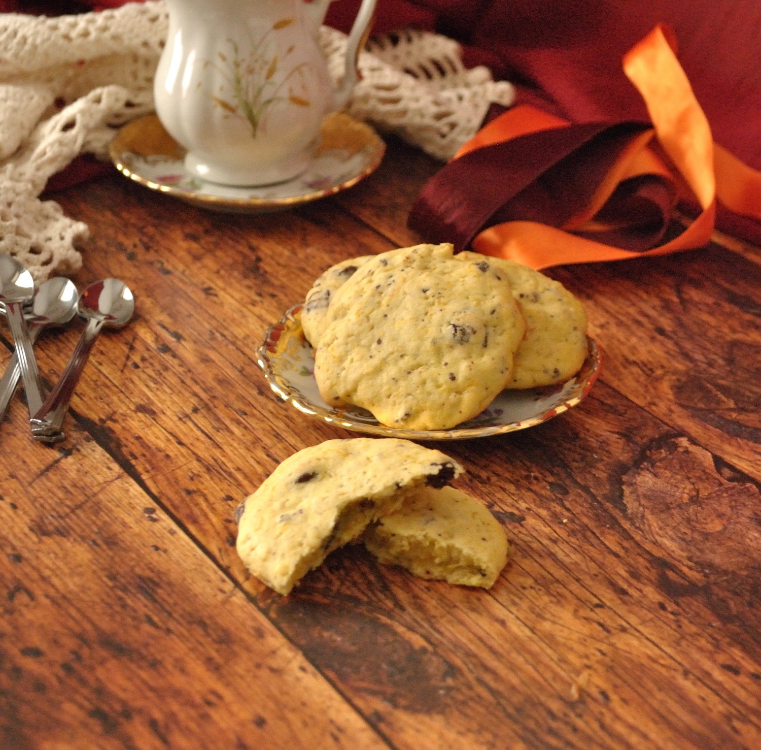 Cookies alla zucca e cioccolato