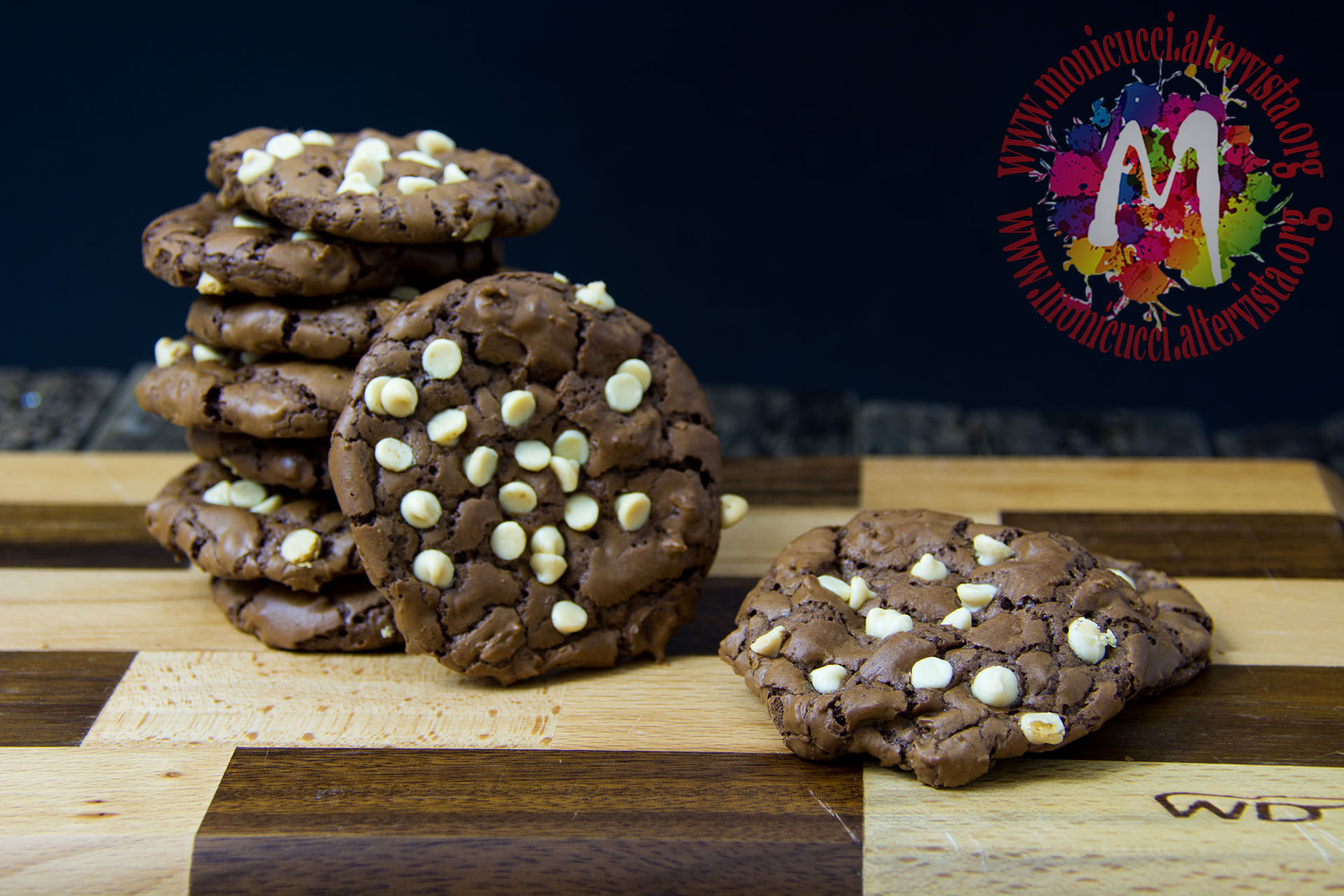 Cookies Americani al triplo cioccolato