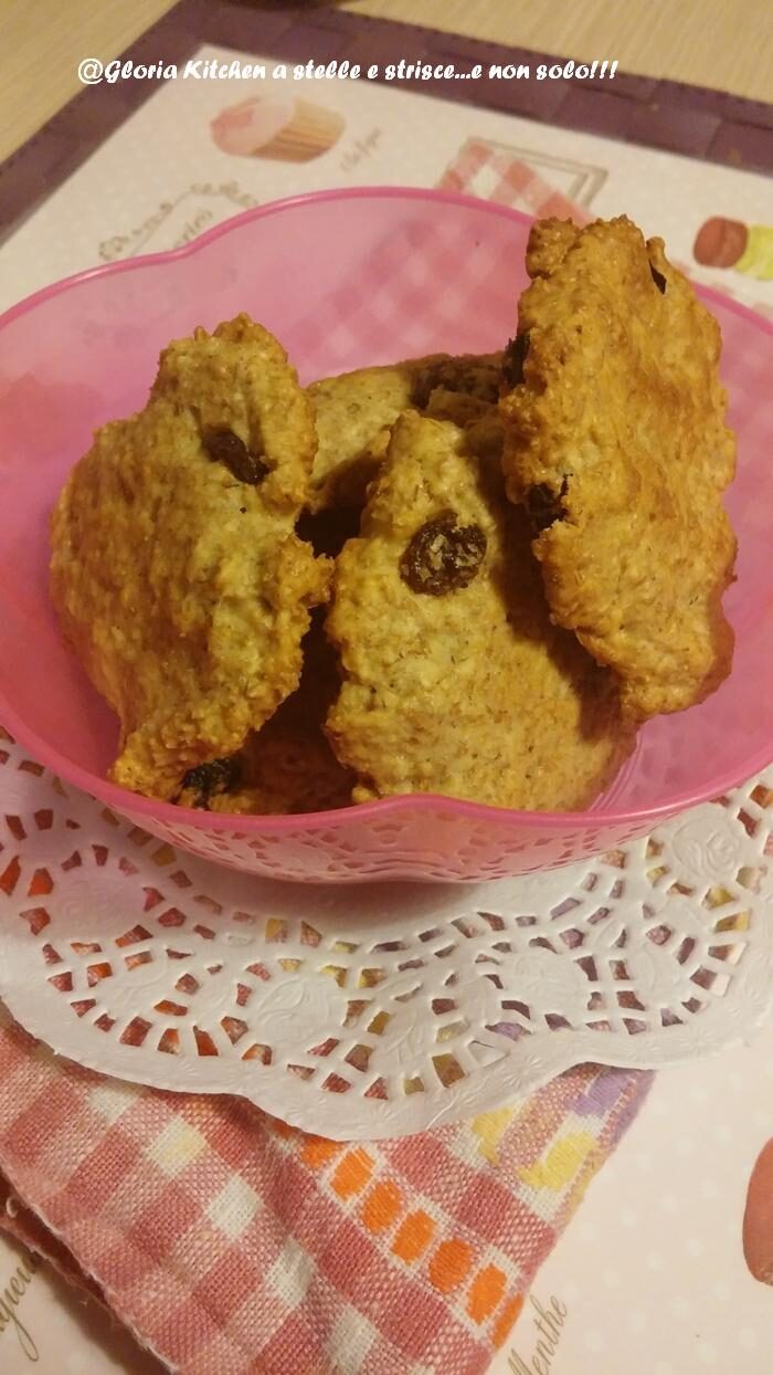 Cookies integrali con avena