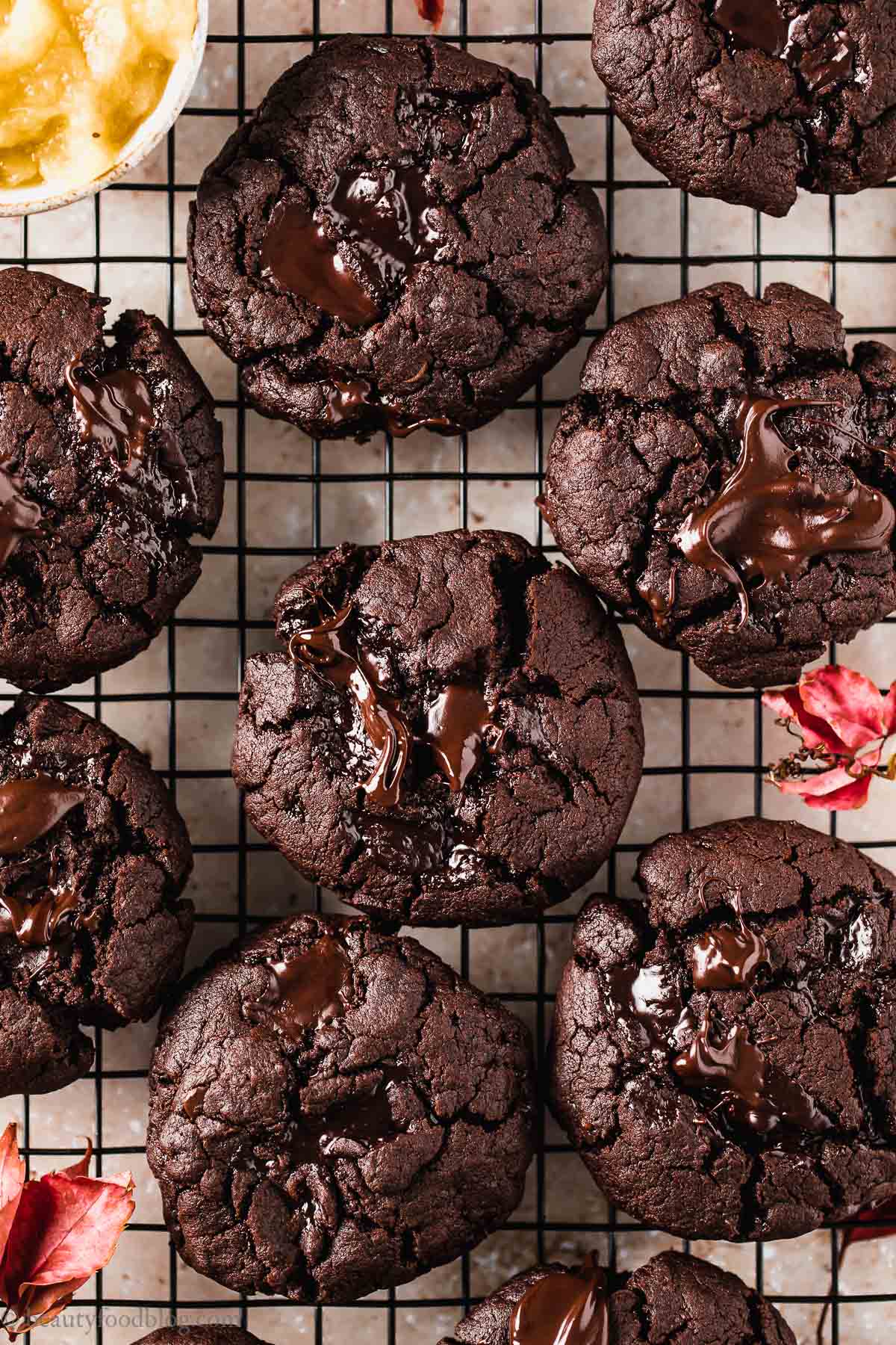 Cookies vegani al cioccolato | vegan chocolate brownie cookies