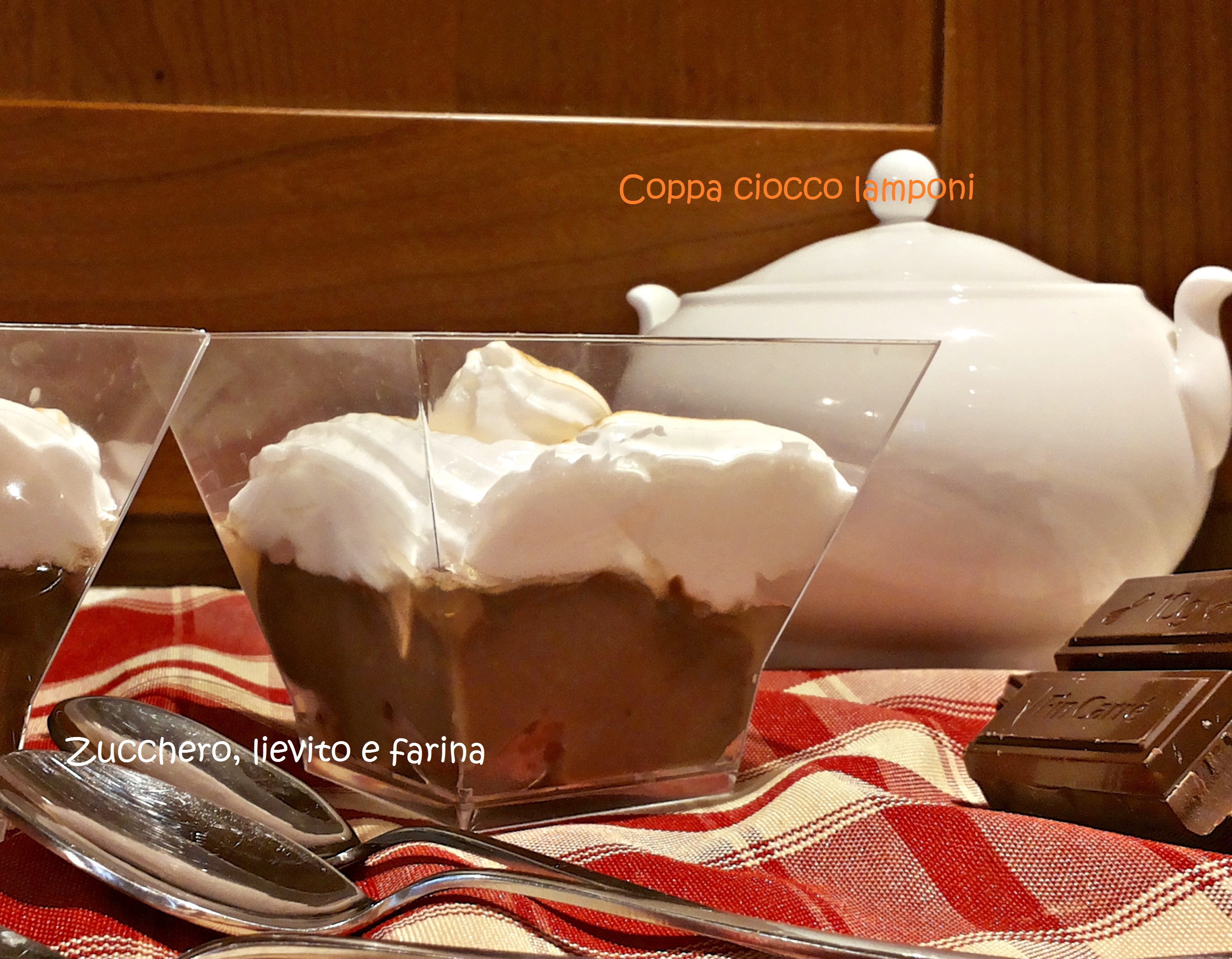 Coppa ciocco lamponi (senza glutine)