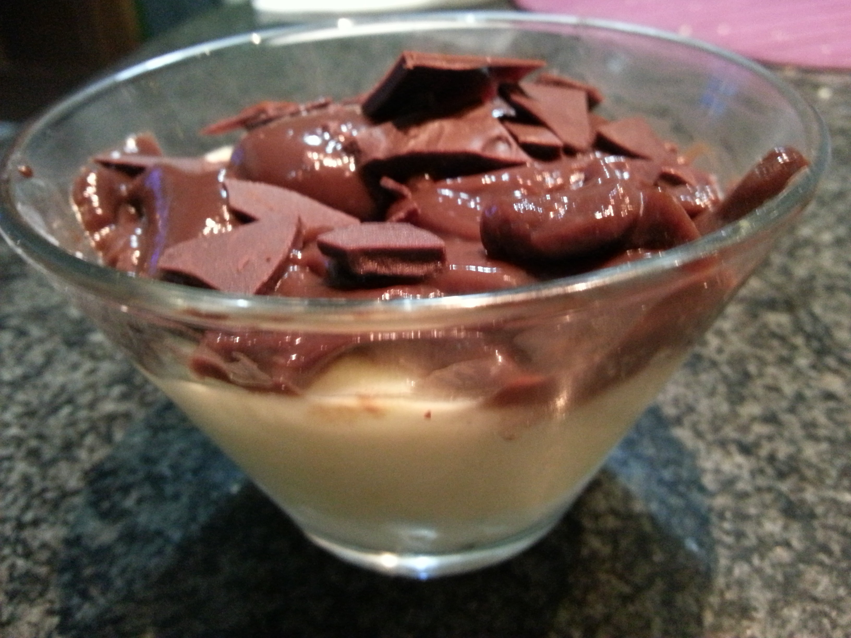Coppa diplomatica al limoncello e budino al cioccolato