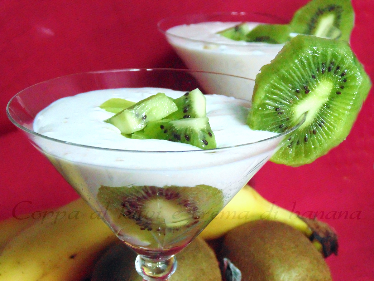Coppa kiwi con crema di banana