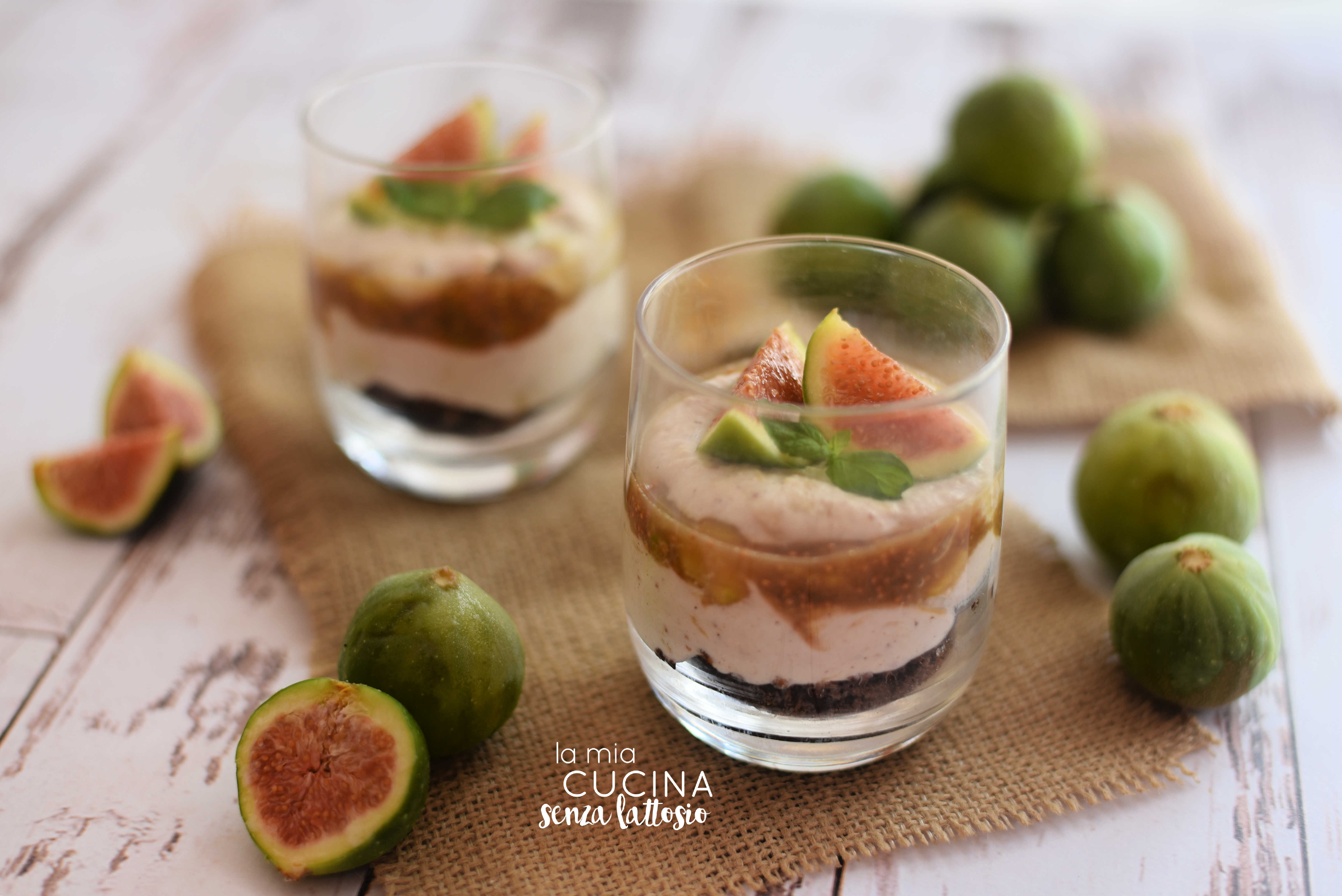 Coppette di crema ricotta e fichi – senza lattosio