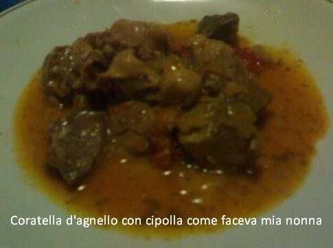 Coratella d’agnello con cipolla