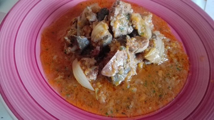 Coratella d’agnello in umido