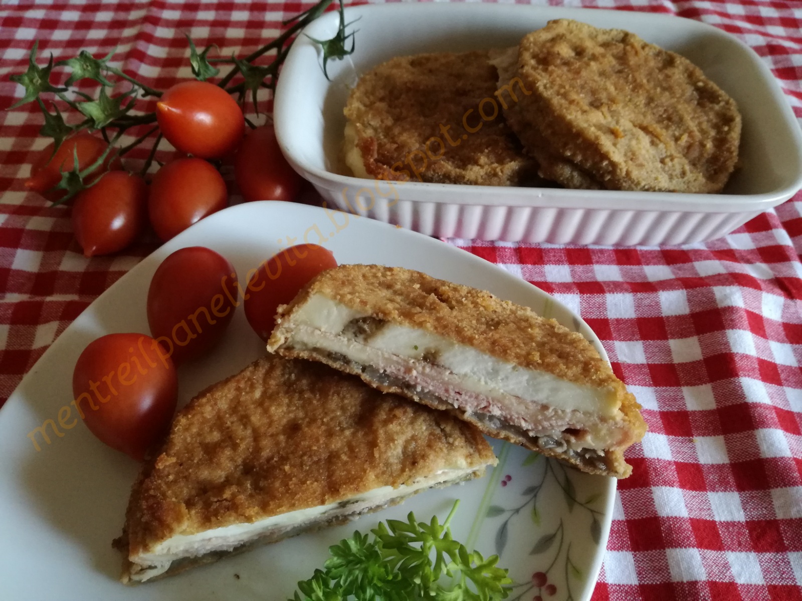 Cordon bleu di melanzane al forno