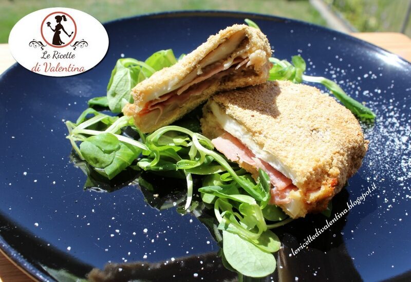 Cordon bleu di melanzane con la friggitrice ad aria