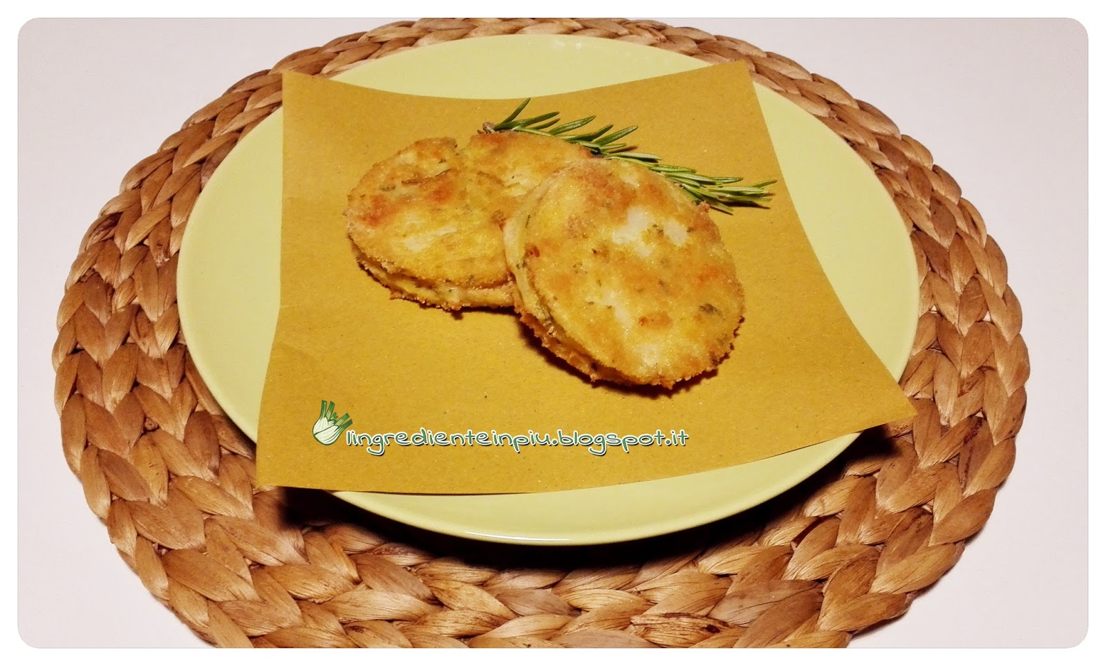 Cordon bleu di sedano rapa al rosmarino (gluten free)