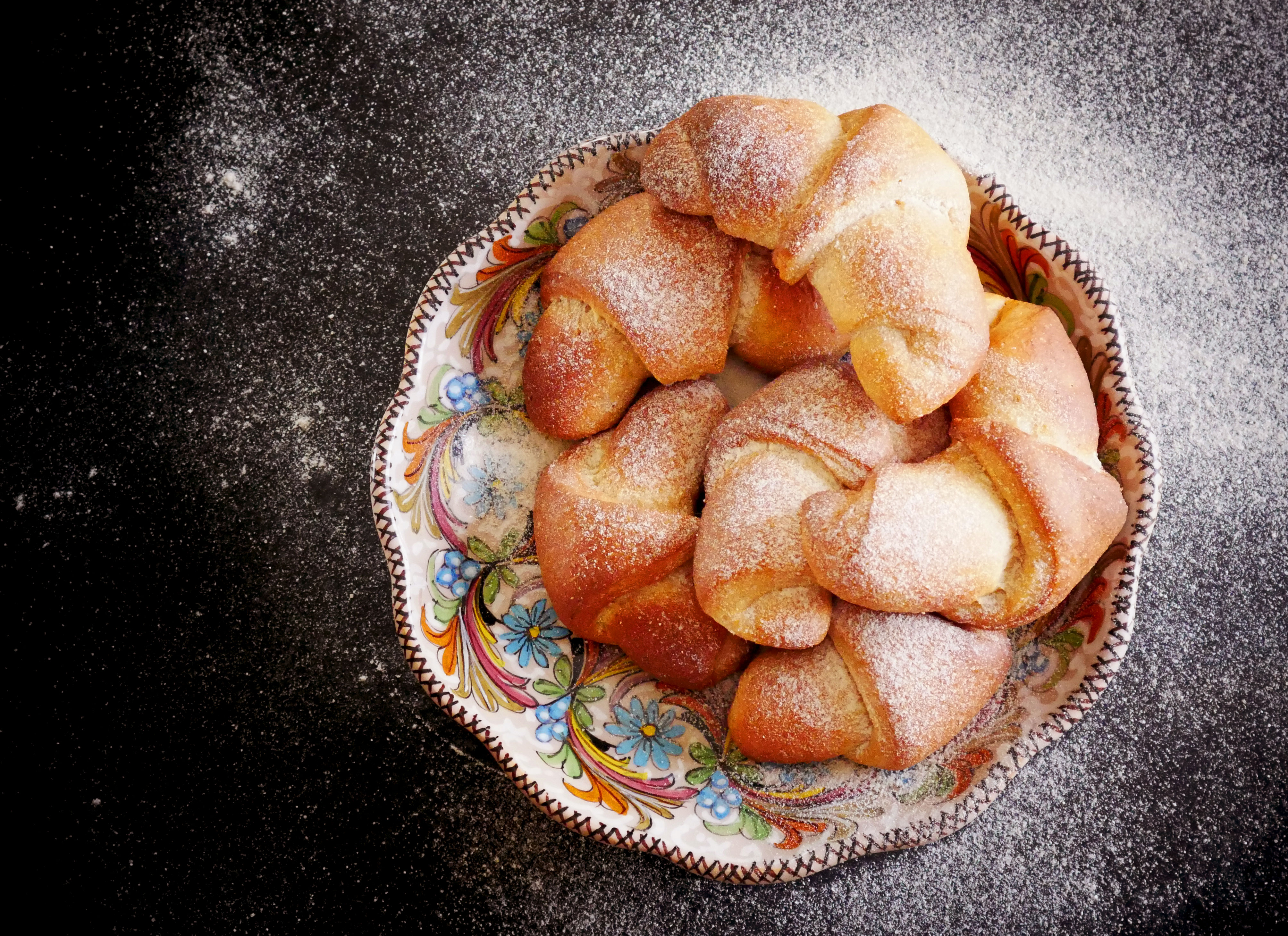 Cornetti con farina di grani antichi