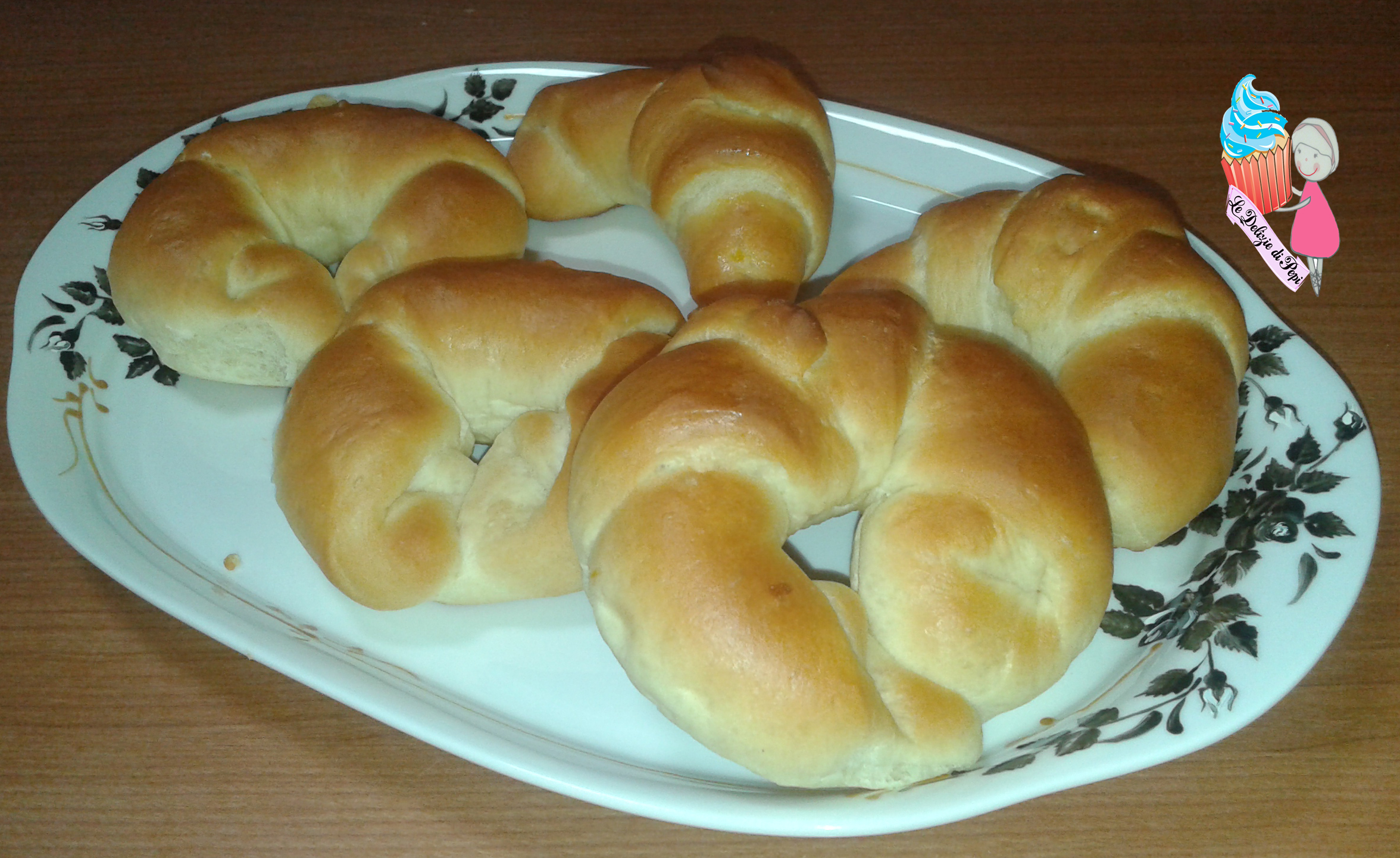 Cornetti di pan brioche
