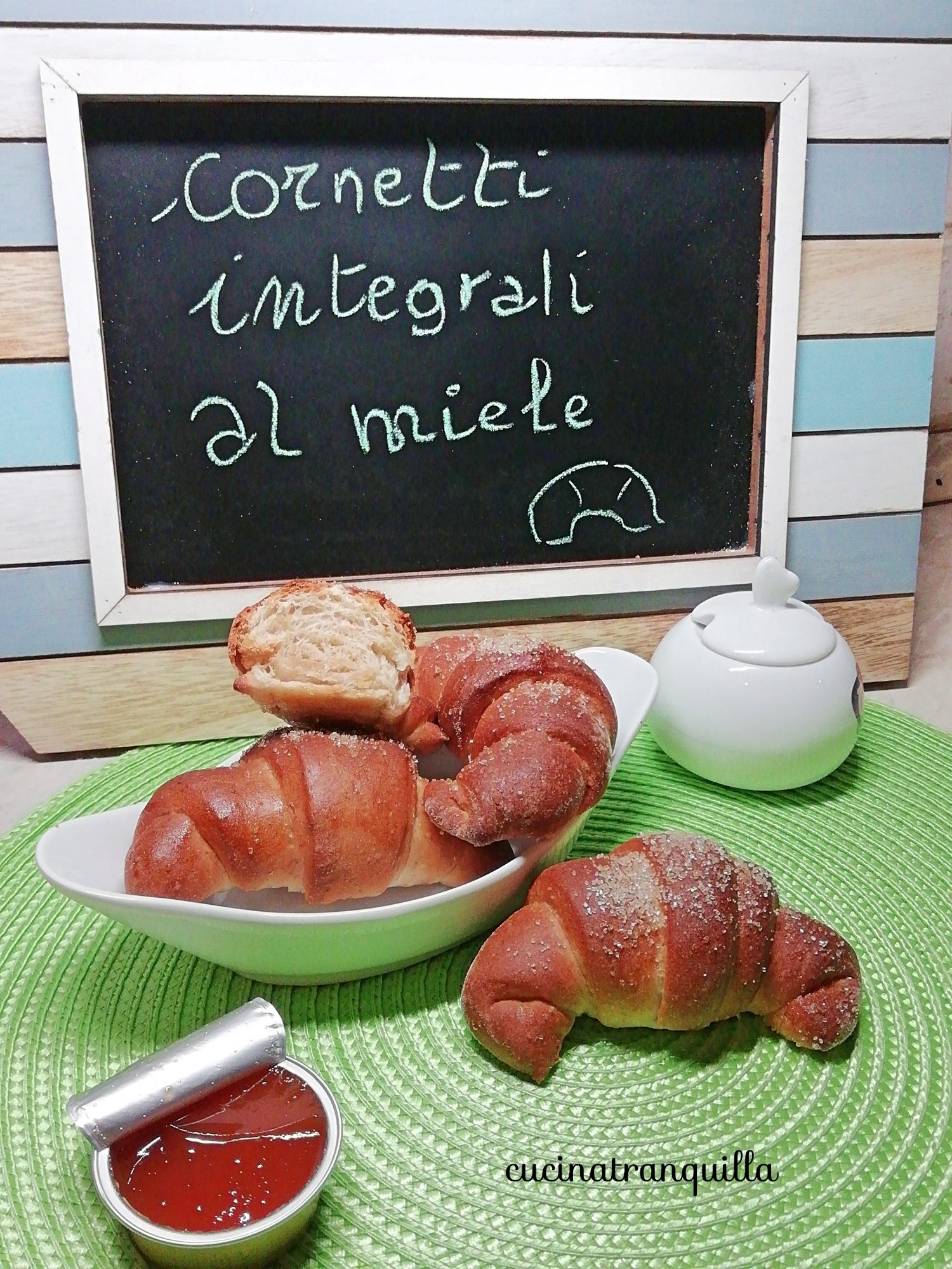 Cornetti integrali al miele