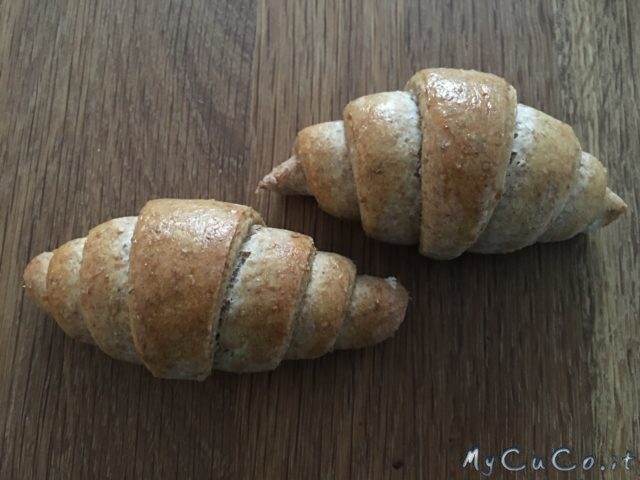 Cornetti salati senza lievitazione, esperimento 1