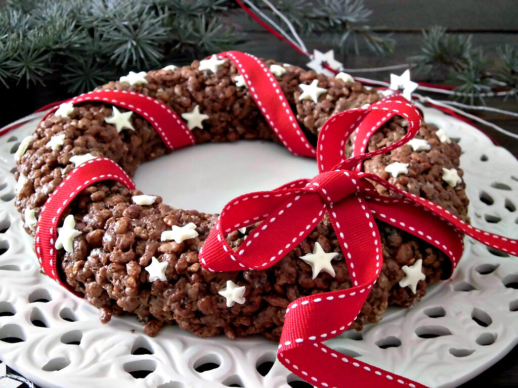Corona croccante al cioccolato