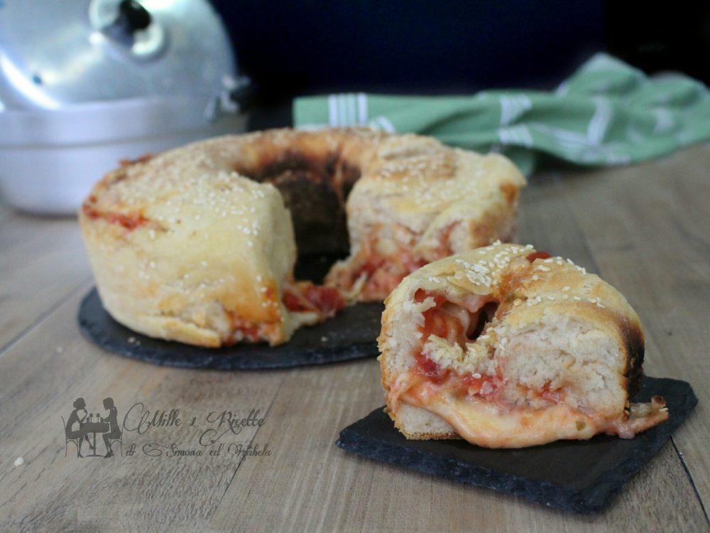 Corona di pasta brioche alla pizzaiola,fornetto versilia e forno classico