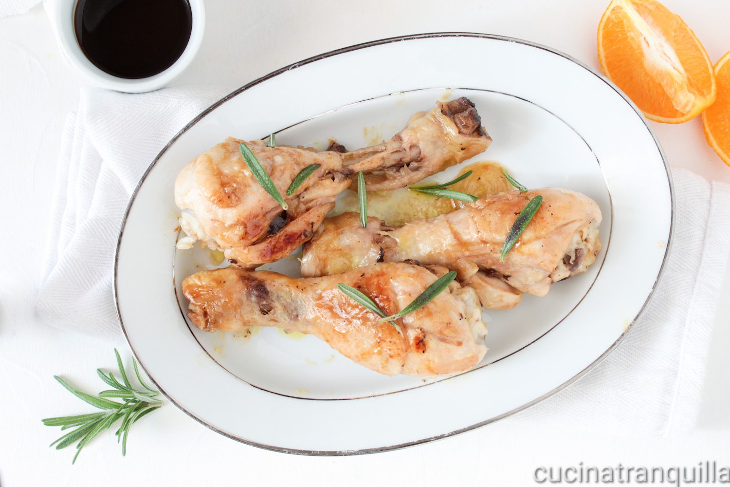 Cosce di pollo all’arancia