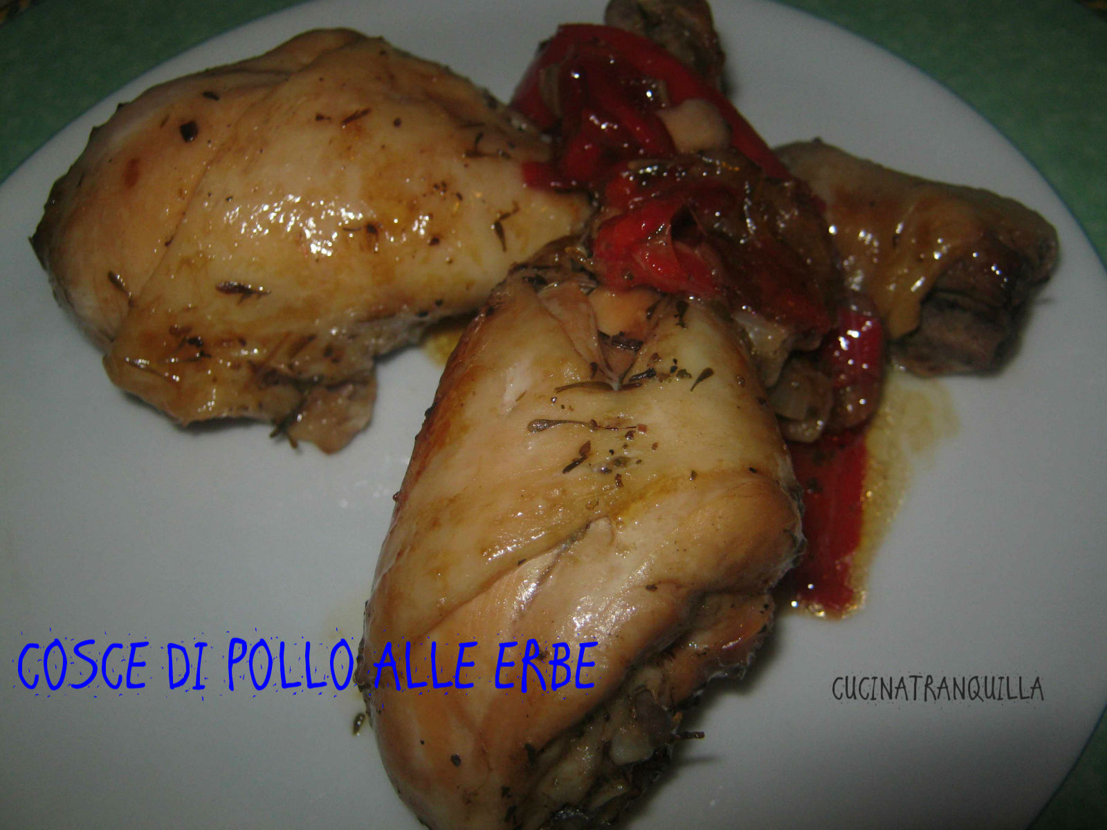 Cosce di pollo alle erbe