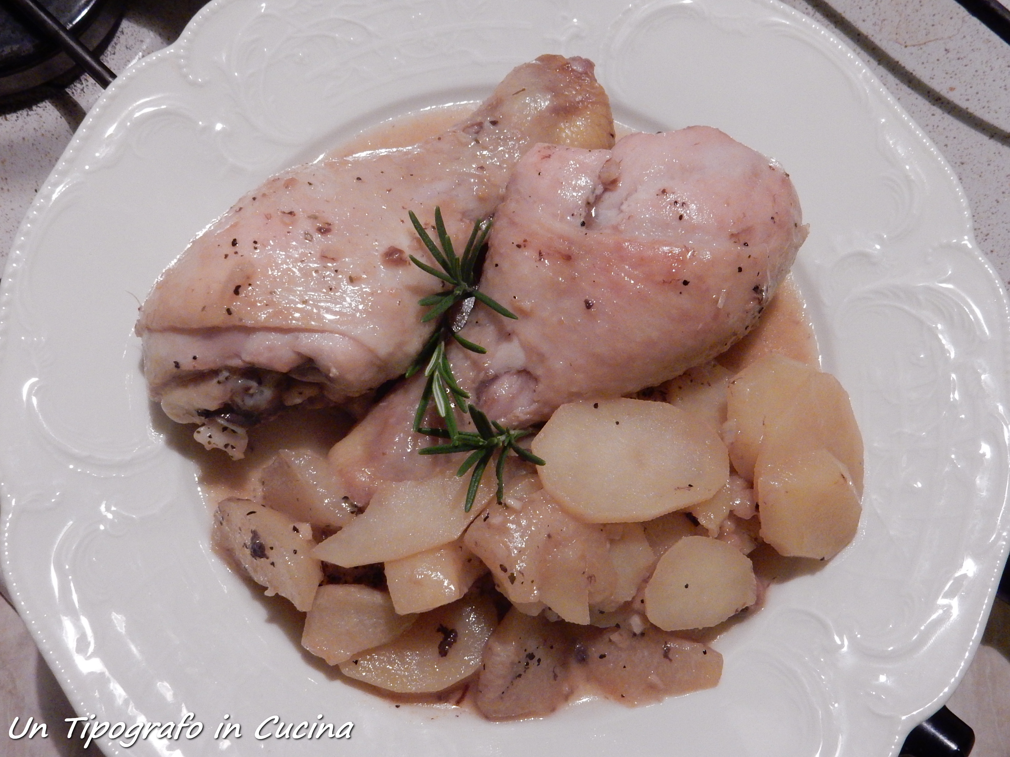 Cosce di pollo con patate e naschi…