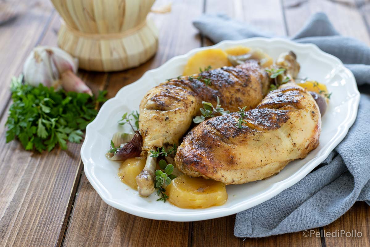 Cosce di pollo in slow cooker