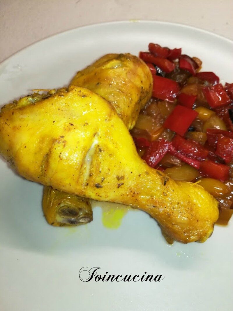 Cosce di pollo speziate