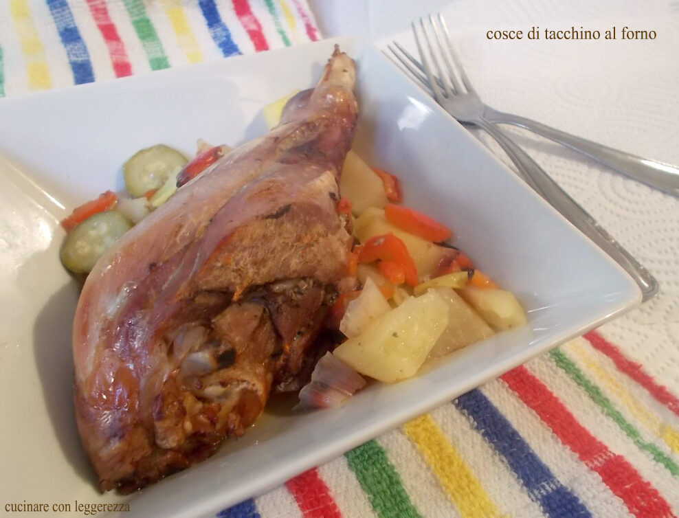 Cosce di tacchino al forno