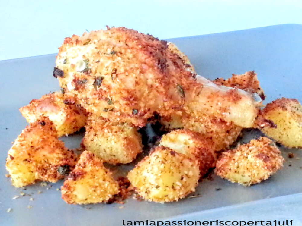 Coscia di pollo impanata