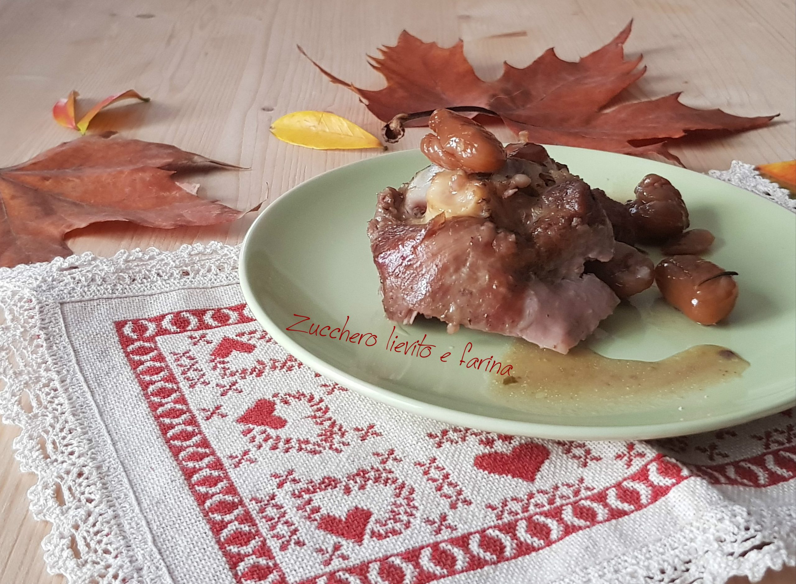 Coscia di tacchino alle castagne