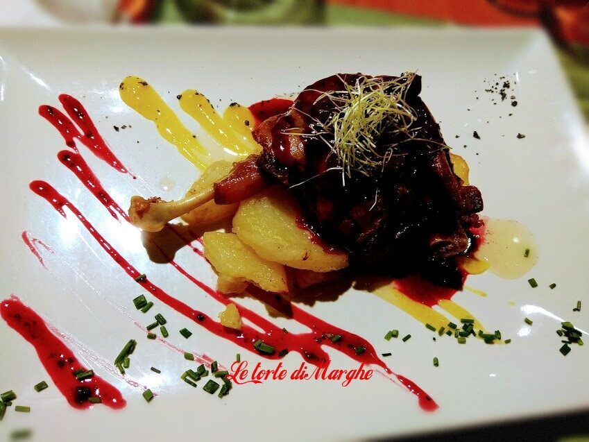 Cosciotto d’anatra arrosto con salsa al porto