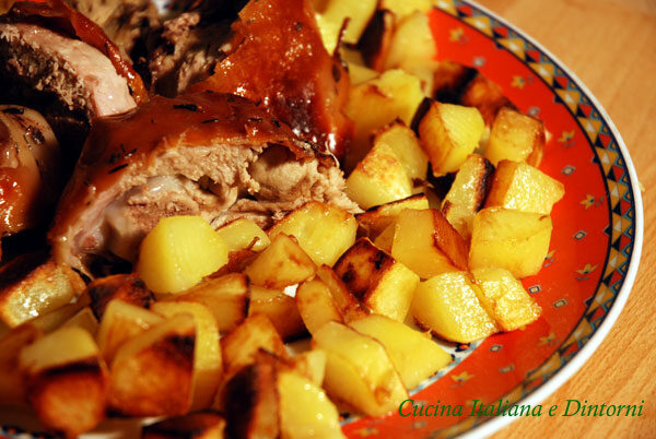 Cosciotto di porchetta arrosto al sale rosa dell’himalaya