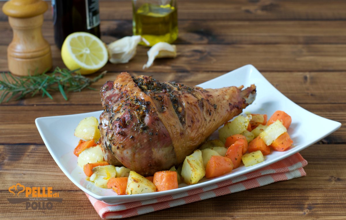 Cosciotto di tacchino al forno alla birra