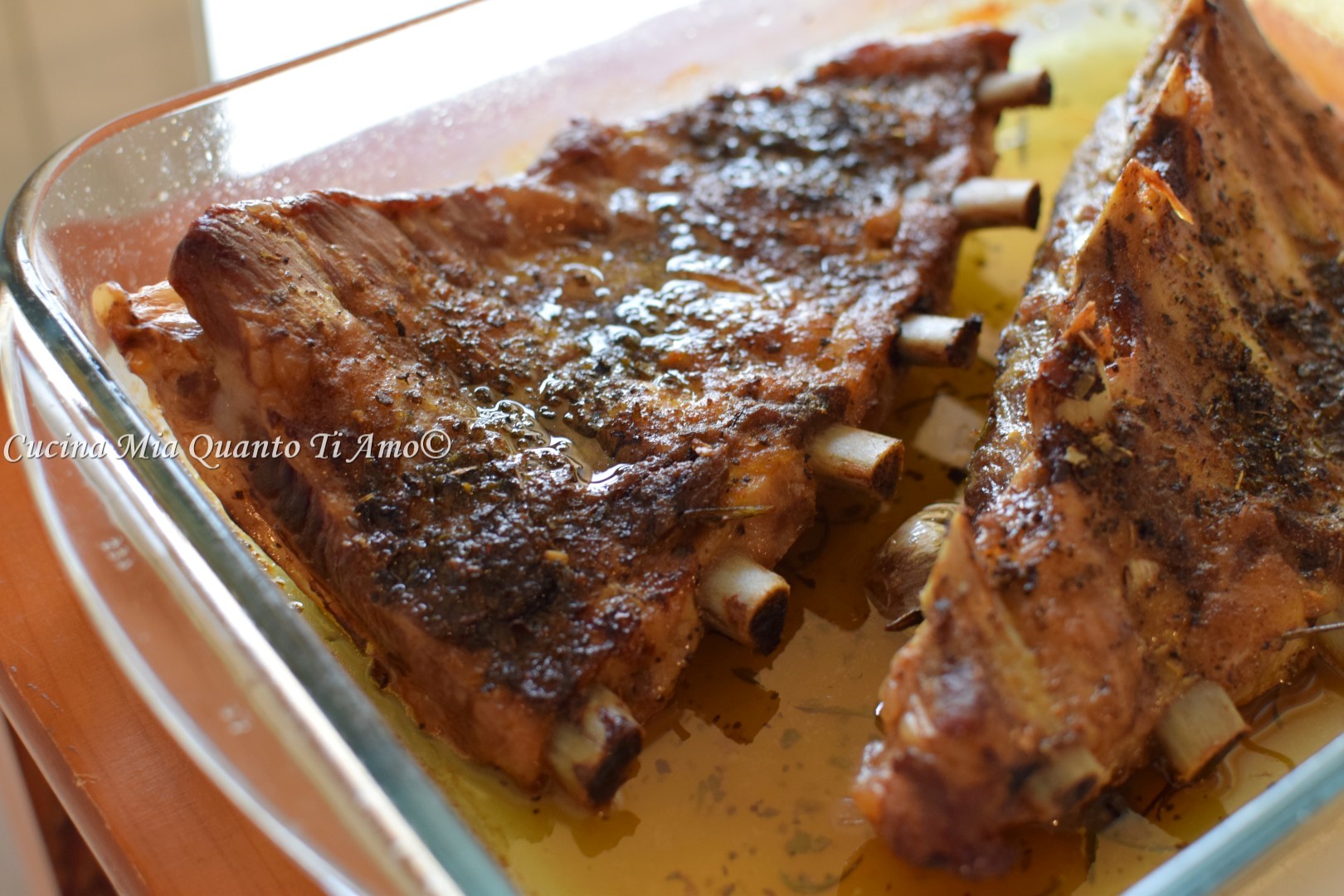 Costine al forno senza lattosio ne glutine