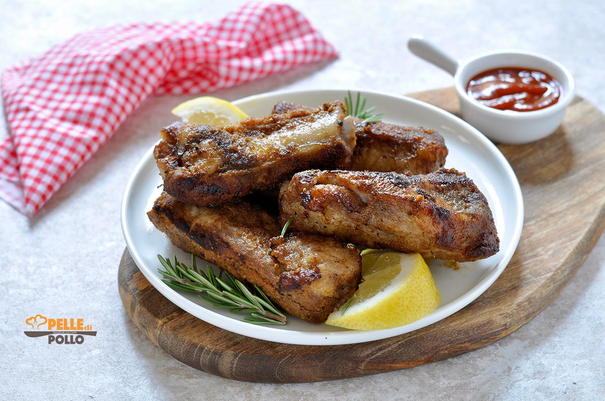 Costine alla birra cotte al forno