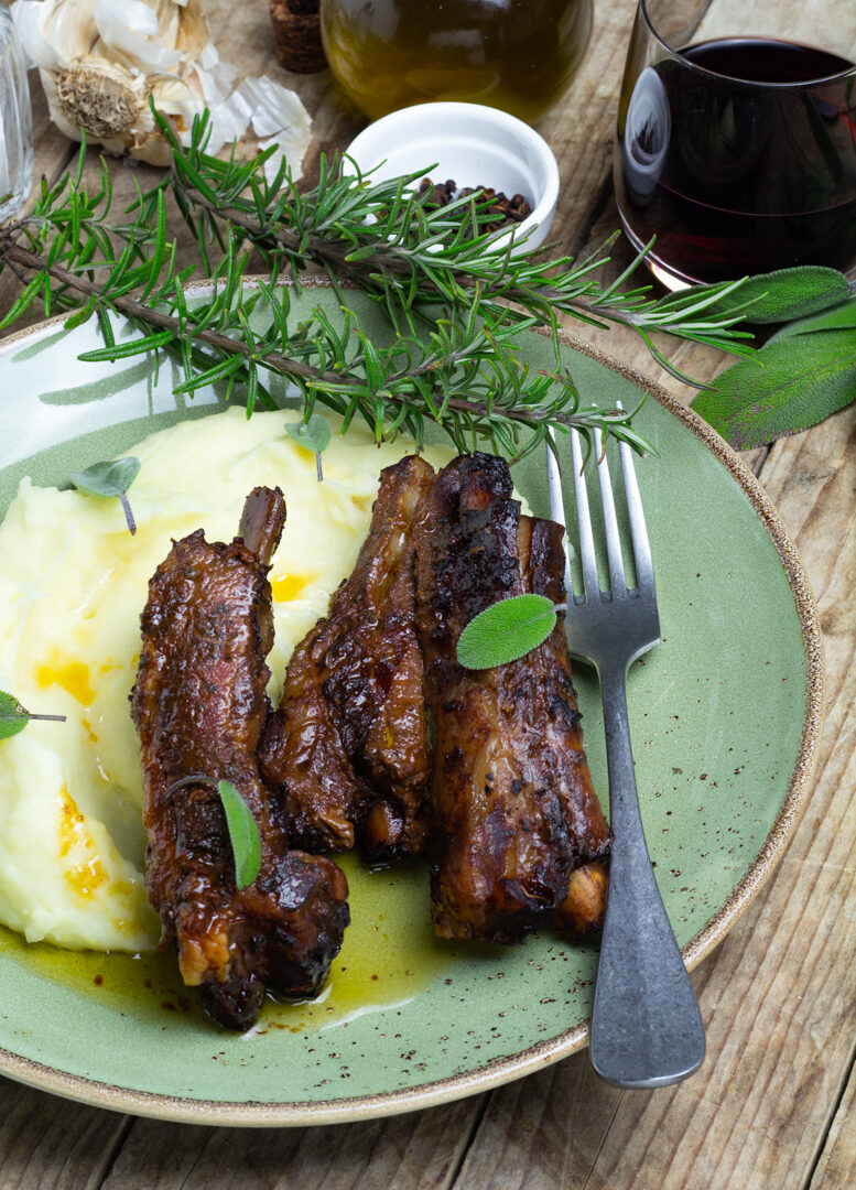 Costine cotte in slow cooker