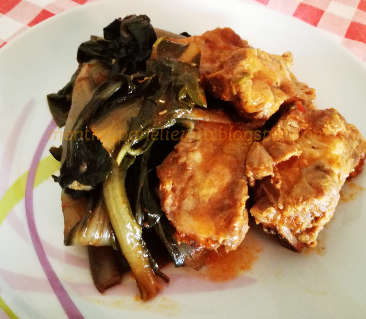 Costine di lonza con bietole