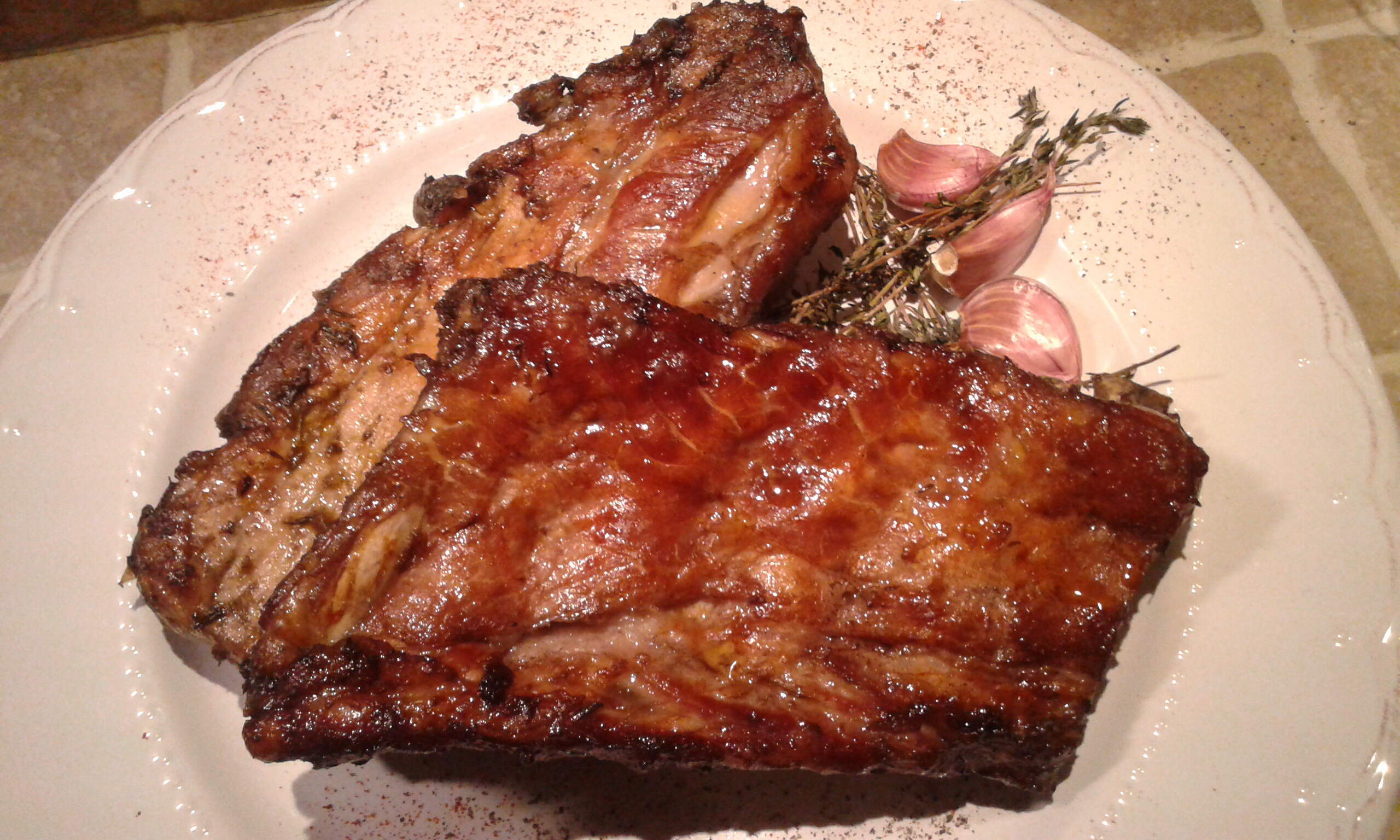 Costine di maiale arrosto speziate