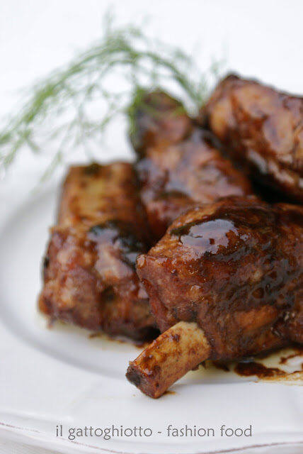 Costine di maiale con salsa al miele