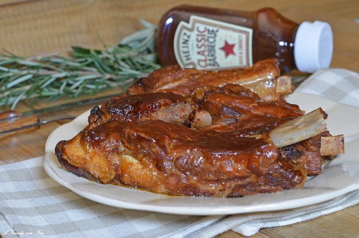 Costine di maiale in salsa bbq slow cooker