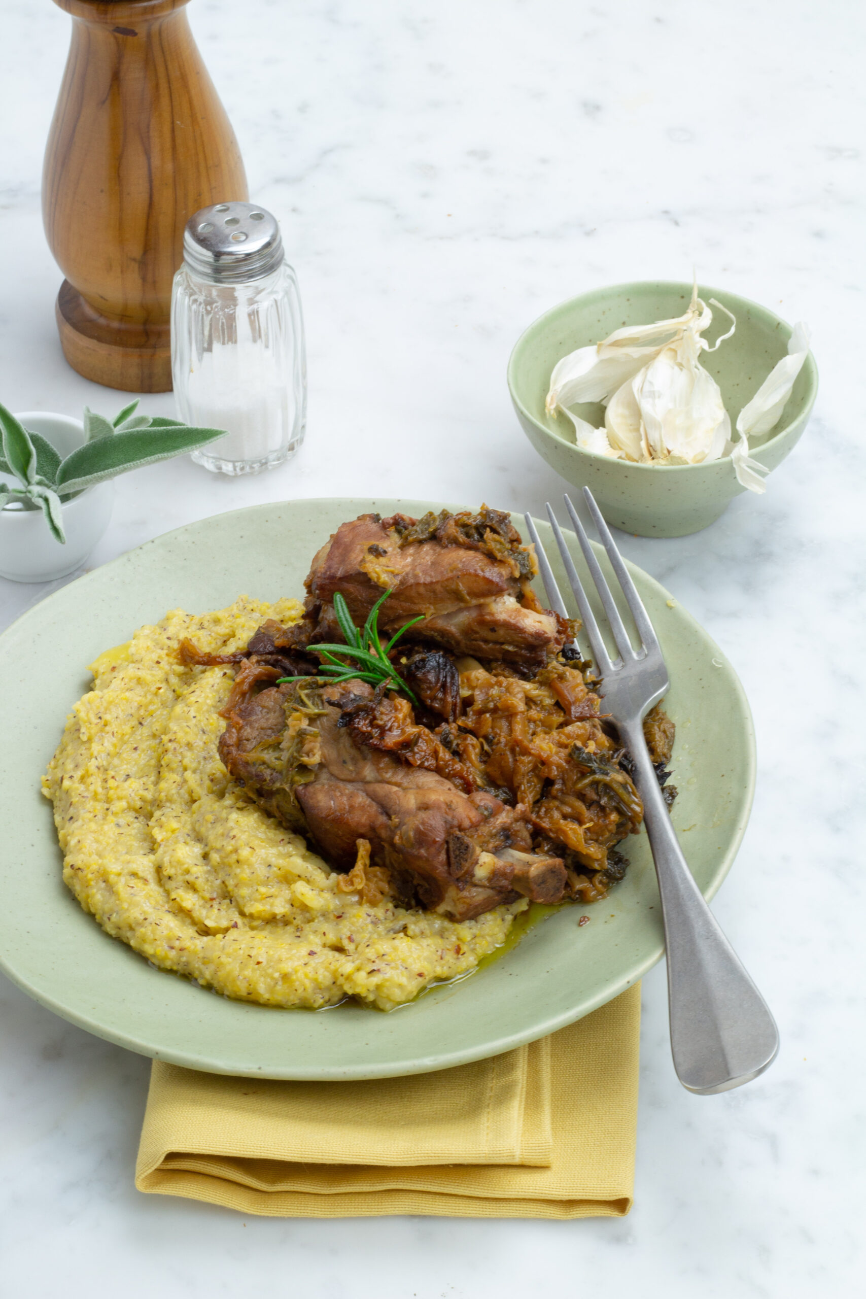 Costine e verze cotte nella slow cooker