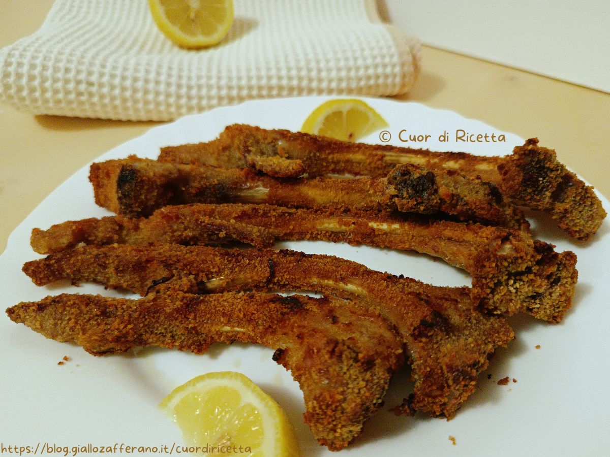 Costolette di agnello impanate