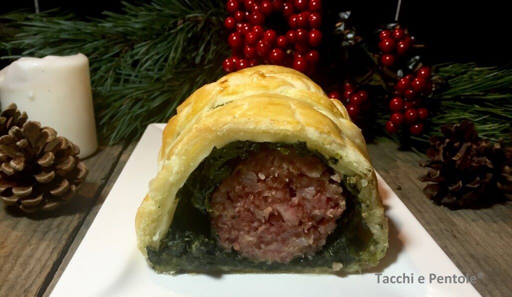 Cotechino in crosta con spinaci