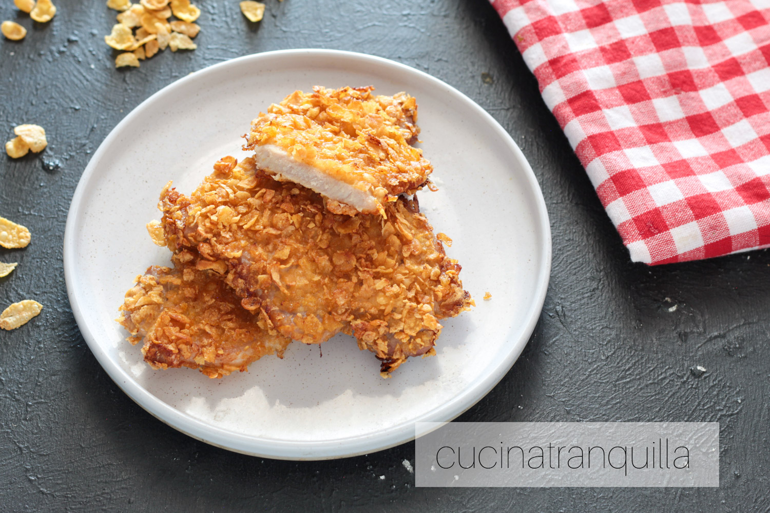 Cotoletta di lonza ai corn flakes