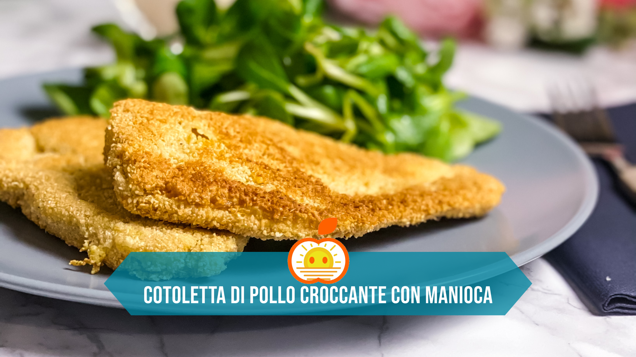 Cotoletta di pollo croccante con panatura di manioca