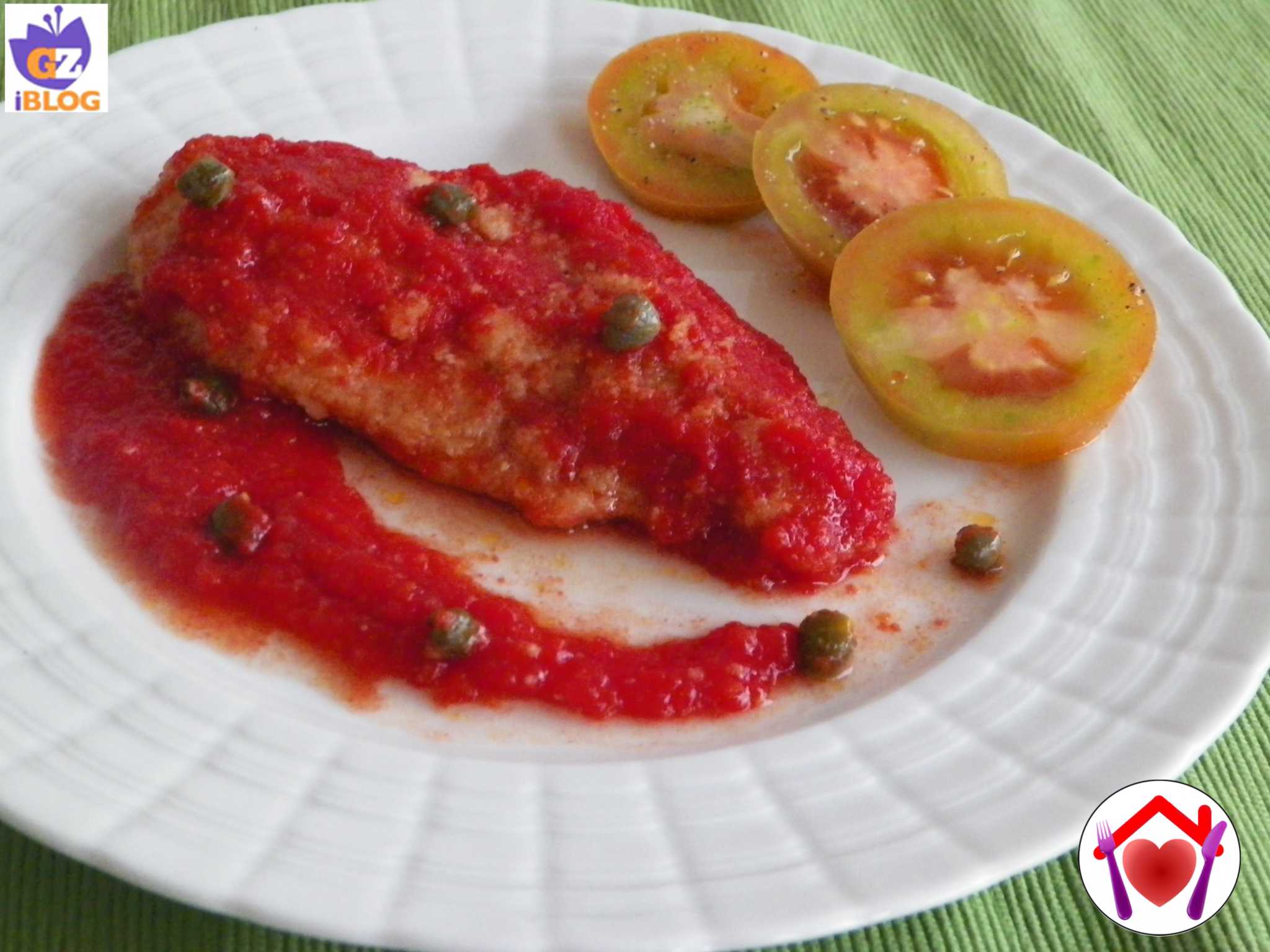Cotolette con sugo e capperi