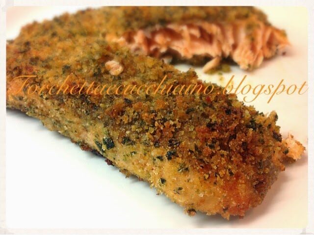 Cotolette croccanti di salmone al forno