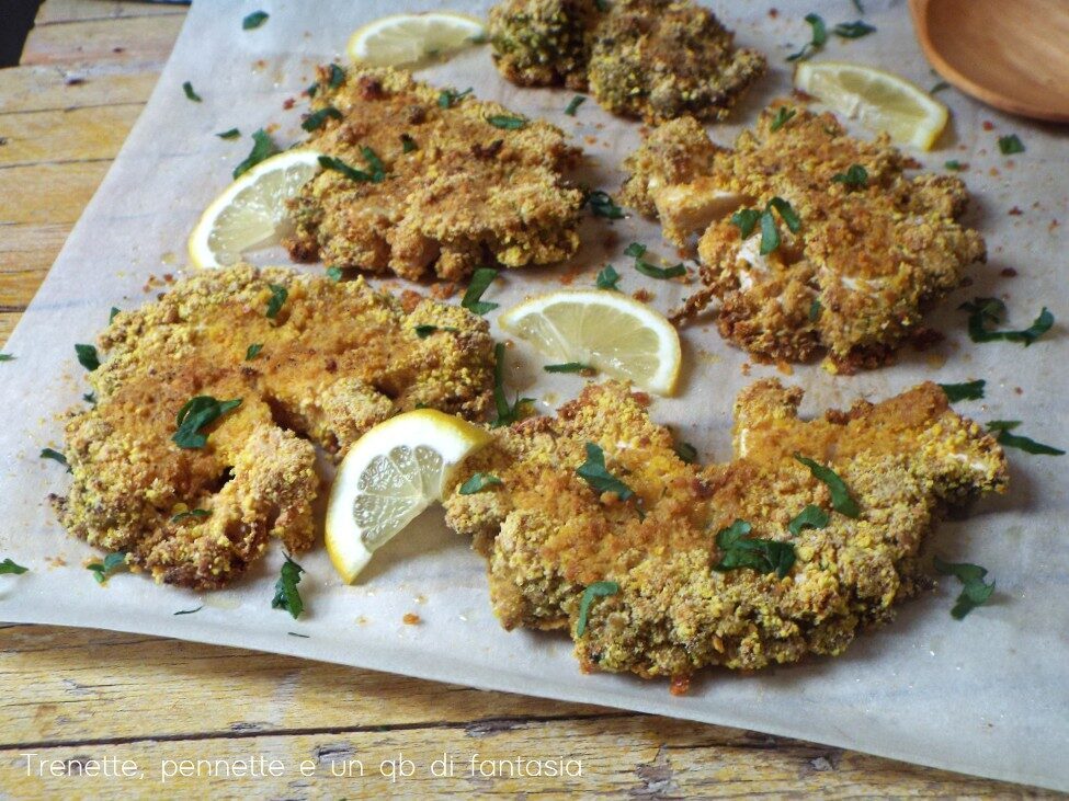 Cotolette di broccolo al forno