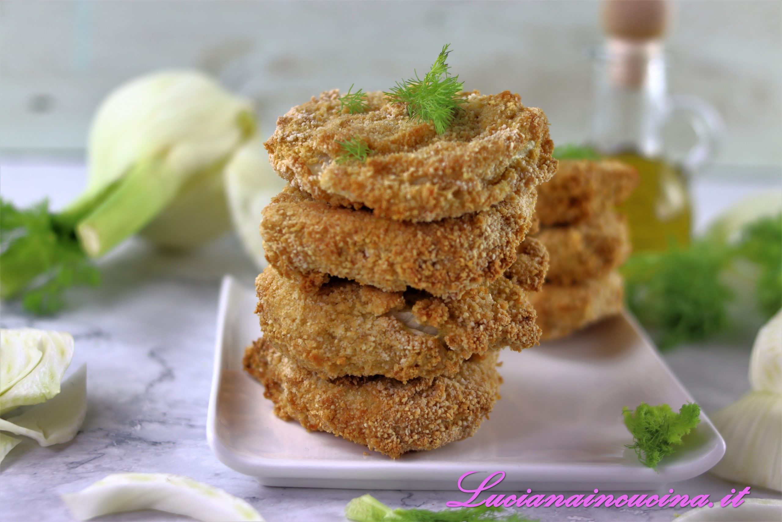 Cotolette di finocchio al forno