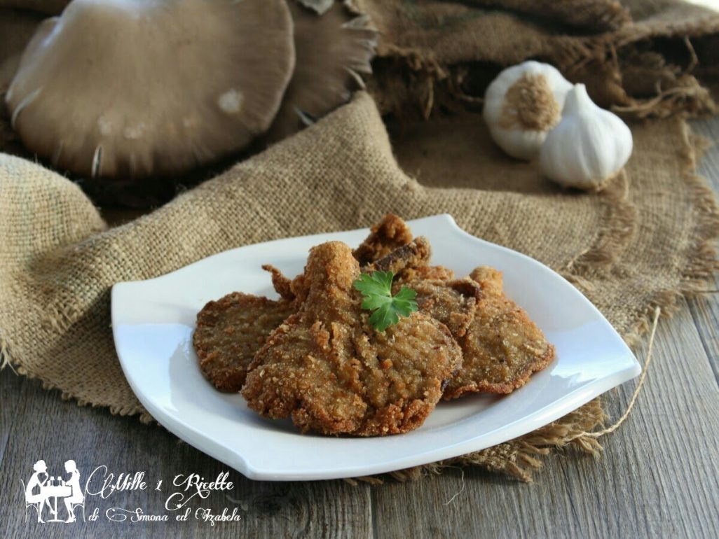Cotolette di funghi pleurotus